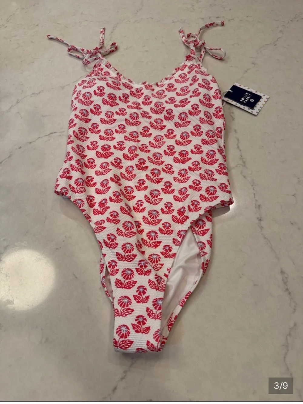 New Roller Rabbit x Target Women Pink Seashell Print One-Piece Swimsuit